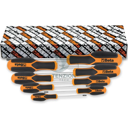 Set 8 Chiavi Maschio Torx Tamper Resistant Con Impugnatura T9-T40