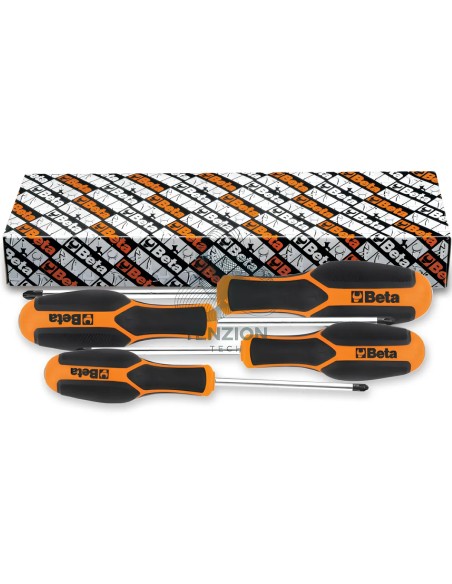 Set 4 Giraviti Per Viti Croce Pozidriv Supadriv PZ0-PZ3
