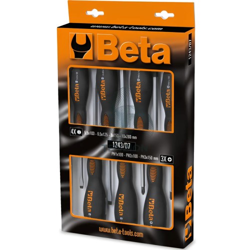 Set 7 Giraviti A Battere Per Viti Intaglio Croce Phillips