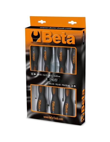 Set 7 Giraviti A Battere Per Viti Intaglio Croce Phillips