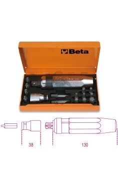Set Giravite A Percussione 1/2" Con Inserti E Bussola Portainserti