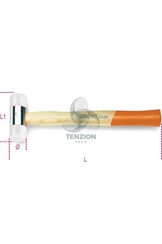 Mazzuola Con Battenti Intercambiabili Nylon Manico In Legno 2