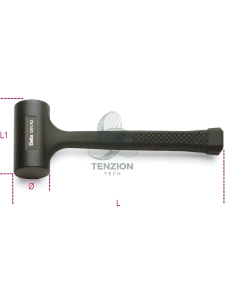 Mazzuola Antirimbalzo Rivestita In Gomma