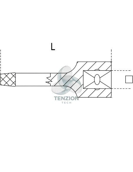 Estrattore Per Viti Prigionieri Danneggiati Attacco Quadro 3/8" 1/2"