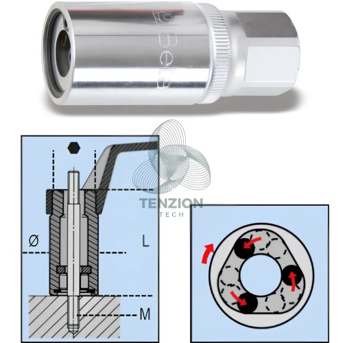 Estrattore A Rulli Per Viti Prigionieri 3/8" 1/2"