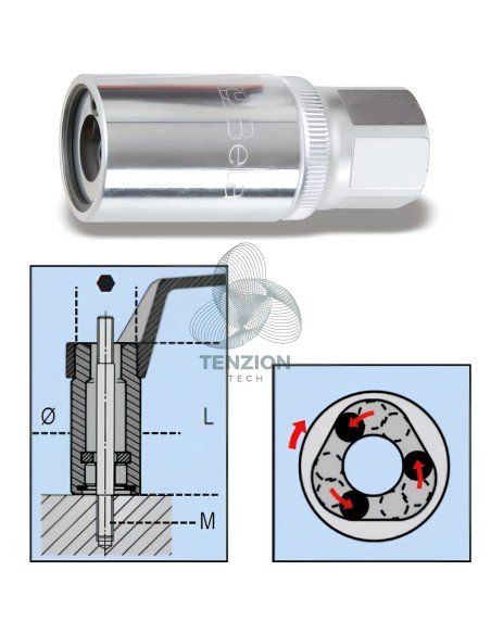 Estrattore A Rulli Per Viti Prigionieri 3/8" 1/2"