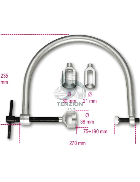 Morsetto Alzavalvole Con Tre Flange