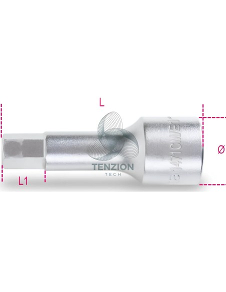 Chiave A Bussola Maschio Esagonale Per Viti Pinze Freno Mercedes ML 1/2" 11mm