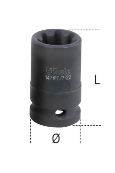 Set 5 Chiavi A Bussola Macchina Per Dadi Pinze Freno 1/2"