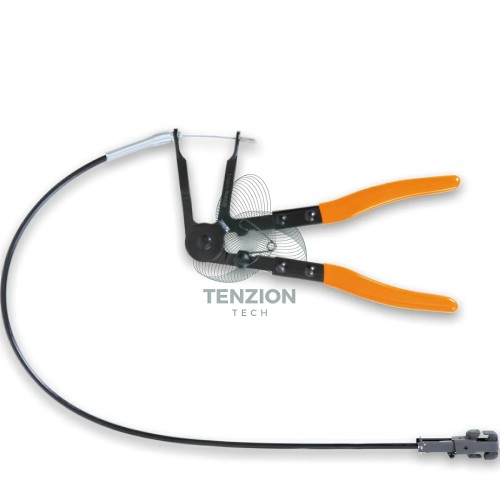 Pinza Con Prolunga Flessibile Testa Orientabile 360° Per Fascette Clic