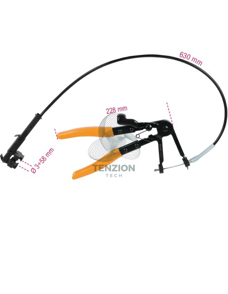 Pinza Universale Con Prolunga Per Fascette Anelli Stringitubo Ø3-58mm