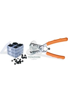Set Pinze Per Pioli Con Assortimento Clips In Plastica