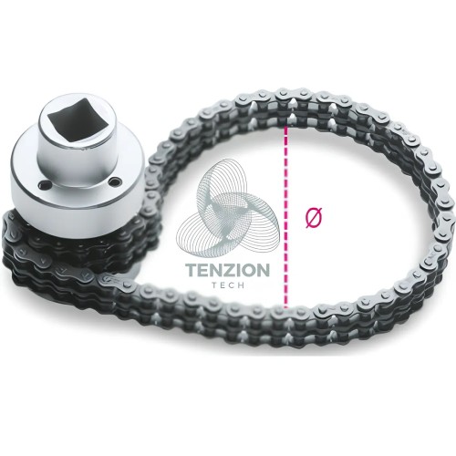 Chiave A Catena Doppia Sottile Per Filtri Olio 1/2" Ø60-110mm