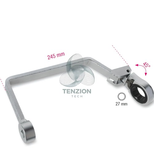 Chiave Per Filtri Olio Testa Cricchetto Orientabile 1/2" 27mm