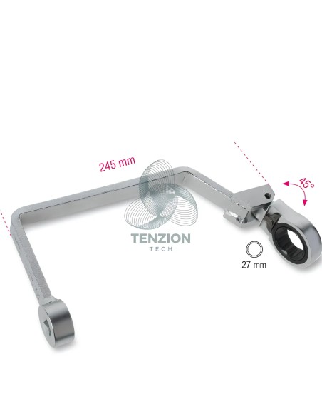 Chiave Per Filtri Olio Testa Cricchetto Orientabile 1/2" 27mm