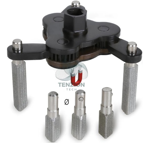Chiave Autoregolabile Tre Bracci Per Filtri Olio Destrorsa Sinistrorsa 3/8" Ø50-100mm