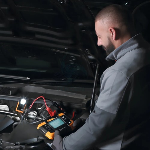 Tester Digitale Con Stampante Integrata Per Batterie 12-24V