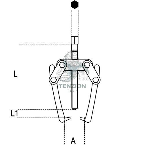 Estrattore Due Griffe Oscillanti