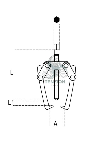 Estrattore Due Griffe Oscillanti