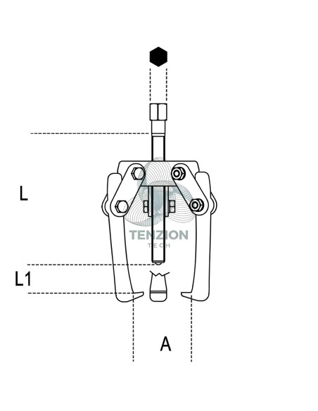 Estrattore Tre Griffe Oscillanti