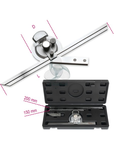 Rapportatore Angoli Acciaio Inox