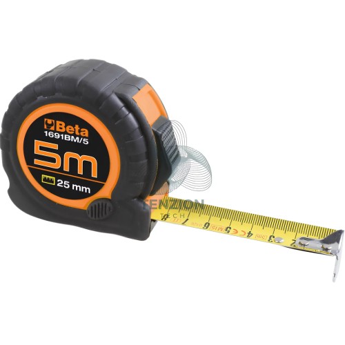 Flessometro Cassa Bimateriale Abs Antiurto Nastro Acciaio Classe Precisione II