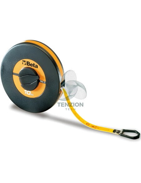 Rotella Metrica Cassa Abs Antiurto Nastro Fibra Di Vetro Ricoperto PVC Classe Precisione II