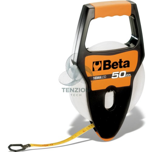 Rotella Metrica Cassa Abs Antiurto Nastro Fibra Di Vetro Ricoperto PVC Classe Precisione II