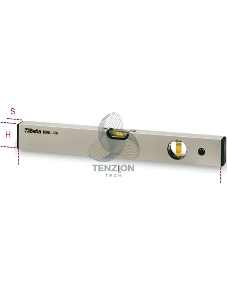 Livella Alluminio Profilato Anodizzato Fiale Infrangibili Precisione 1mm/m