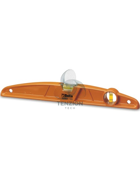 Livella Alluminio Pressofuso 1 Base Rettificata 2 Fiale Infrangibili Precisione 1mm/m