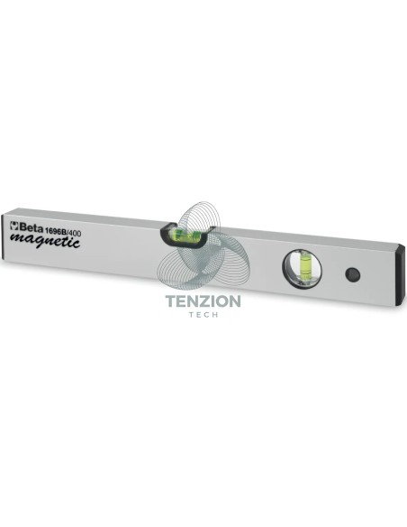 Livella Magnetica Alluminio Profilato Anodizzato 2 Fiale Infrangibili Precisione 1mm/m