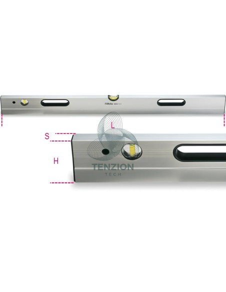 Stadie Alluminio 2 Fiale Infrangibili Precisione 1mm/m