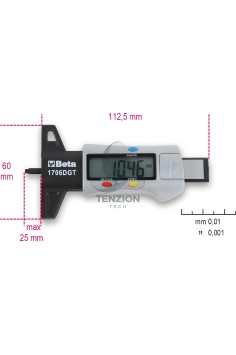 Calibro Digitale Di Profondità Per Battistrada Pneumatici
