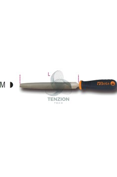 Lima Mezzotonda Taglio Mezzodolce Con Impugnatura