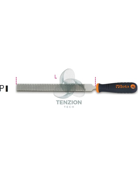 Raspa Lima Piatta 1 Lato Raspa Mezzodolce 1 Lato Lima Grossolano 8" 200mm