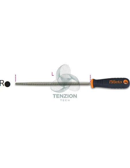 Raspa Tonda Con Impugnatura 8" 200mm