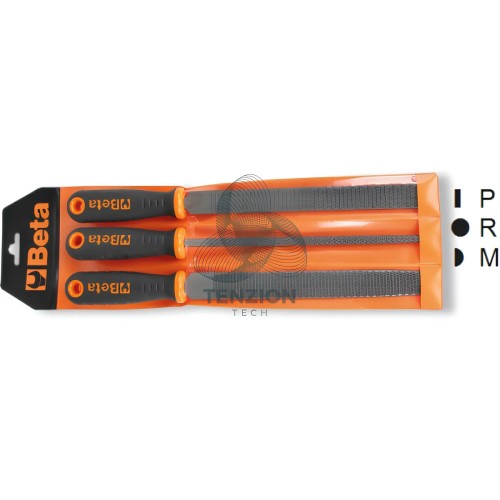 Set 3 Raspe Taglio Mezzodolce Con Impugnatura 8" 200mm