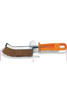 Spazzola Curva Fili Acciaio Ottonato Ø0,3mm 2
