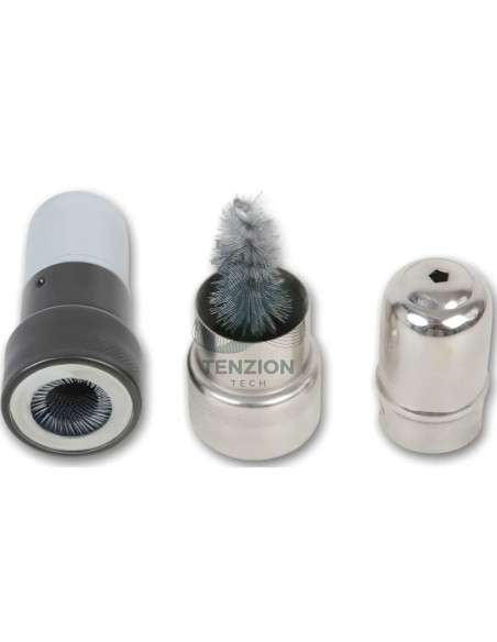 Coppia Di Spazzole Per Pulizia Morsetti Poli Batteria Acciaio Ø0,3mm