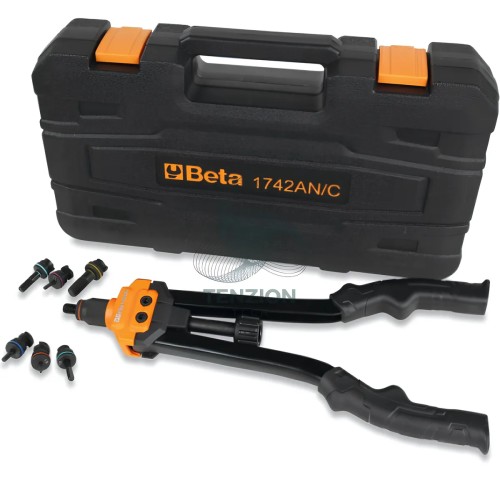 Set Rivettatrice Beta 1742AN Con 80 Inserti Filettati In Acciaio