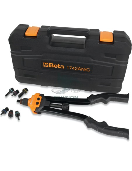 Set Rivettatrice Beta 1742AN Con 80 Inserti Filettati In Acciaio