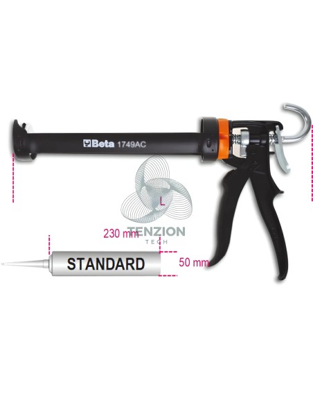 Pistola Ad Alta Spinta Per Ancoranti Chimici Cartucce Standard