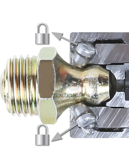 Testina Per Ingrassaggio Autobloccante 6 Spilli