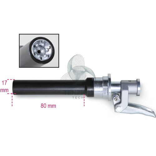 Testina Per Ingrassaggio Autobloccante 6 Spilli Lunga
