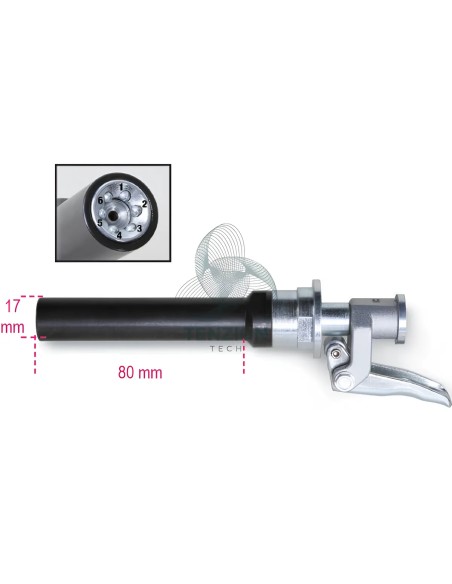 Testina Per Ingrassaggio Autobloccante 6 Spilli Lunga