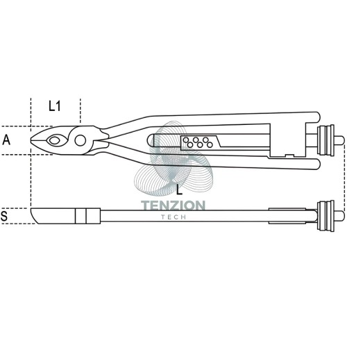 Pinza Torcifilo A Ritorno Automatico Ø0,55-0,80mm