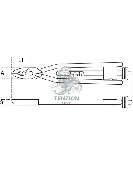 Pinza Torcifilo A Ritorno Automatico Ø0,55-0,80mm
