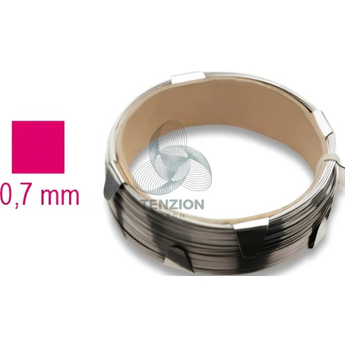 Cavo Acciaio Per Cristalli Sezione Quadrata 0,7mm