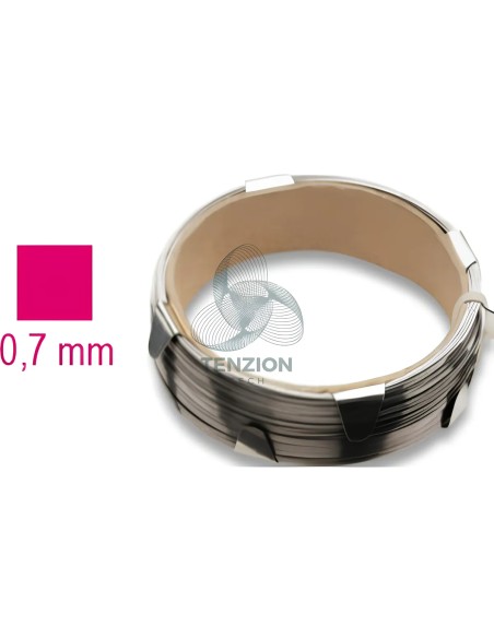 Cavo Acciaio Per Cristalli Sezione Quadrata 0,7mm