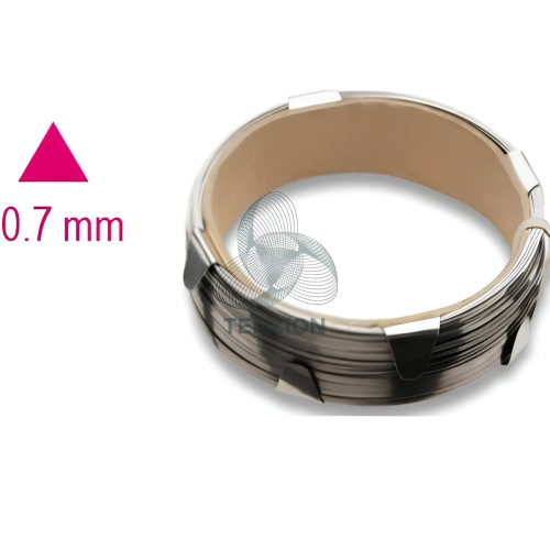 Cavo Acciaio Per Cristalli Sezione Triangolare 0,7mm
